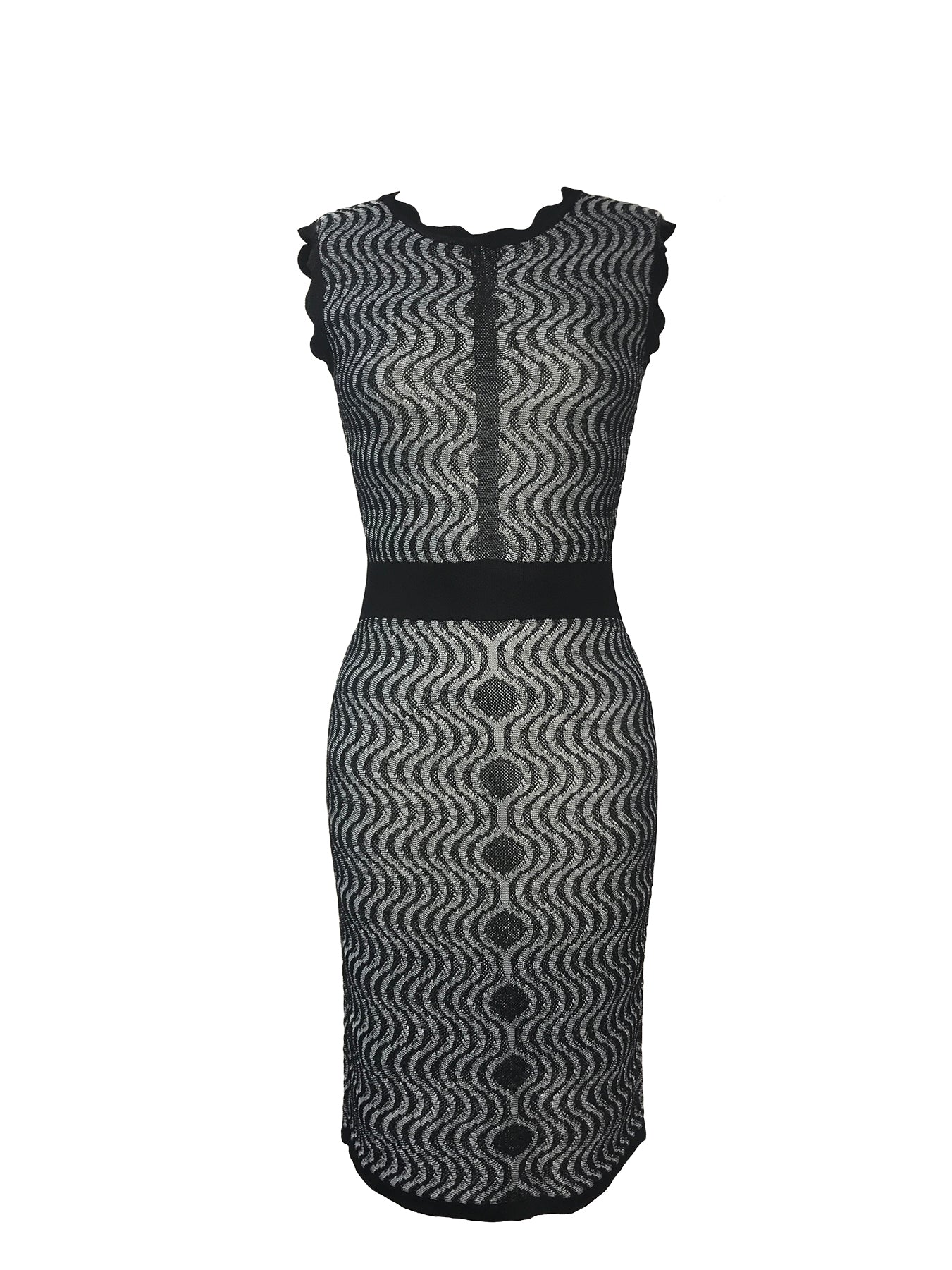 Historic New York Ocean Wave Knit Dress - Historic New York