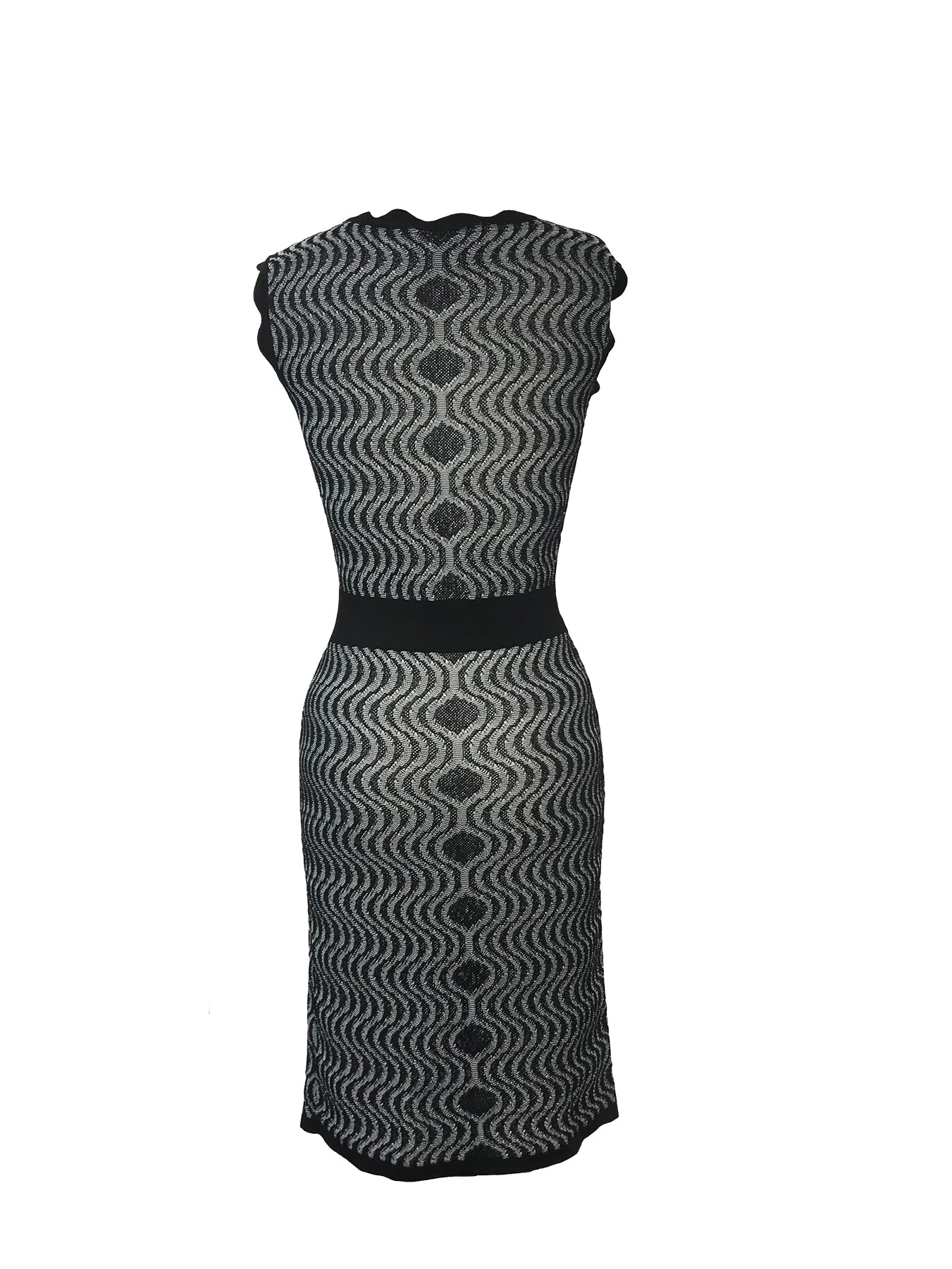 Historic New York Ocean Wave Knit Dress - Historic New York