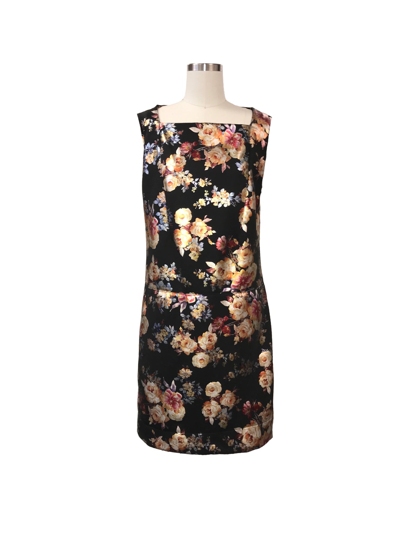 Historic New York Metallic Gold Floral Dress - Historic New York