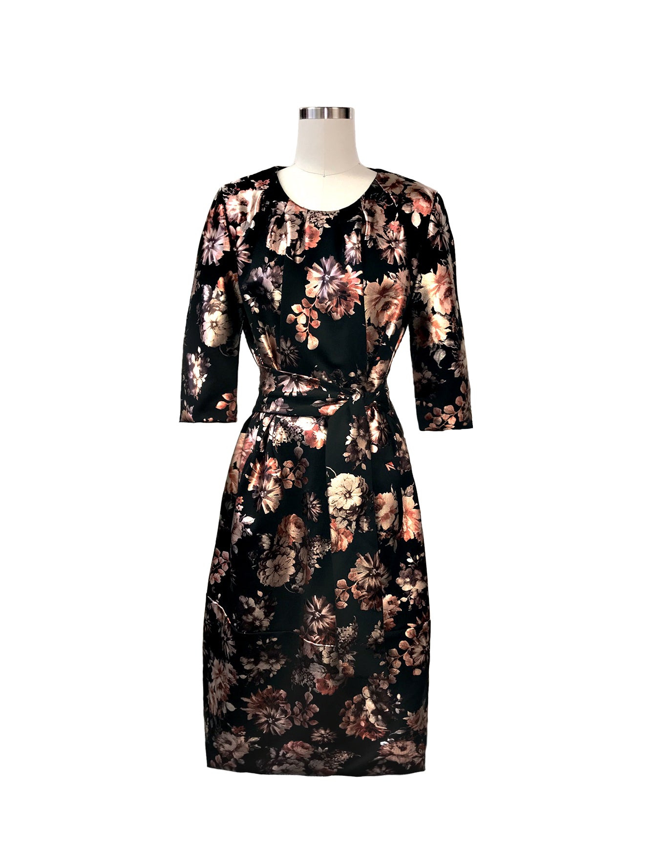 Historic New York Signature Metallic Floral Dress - Historic New York