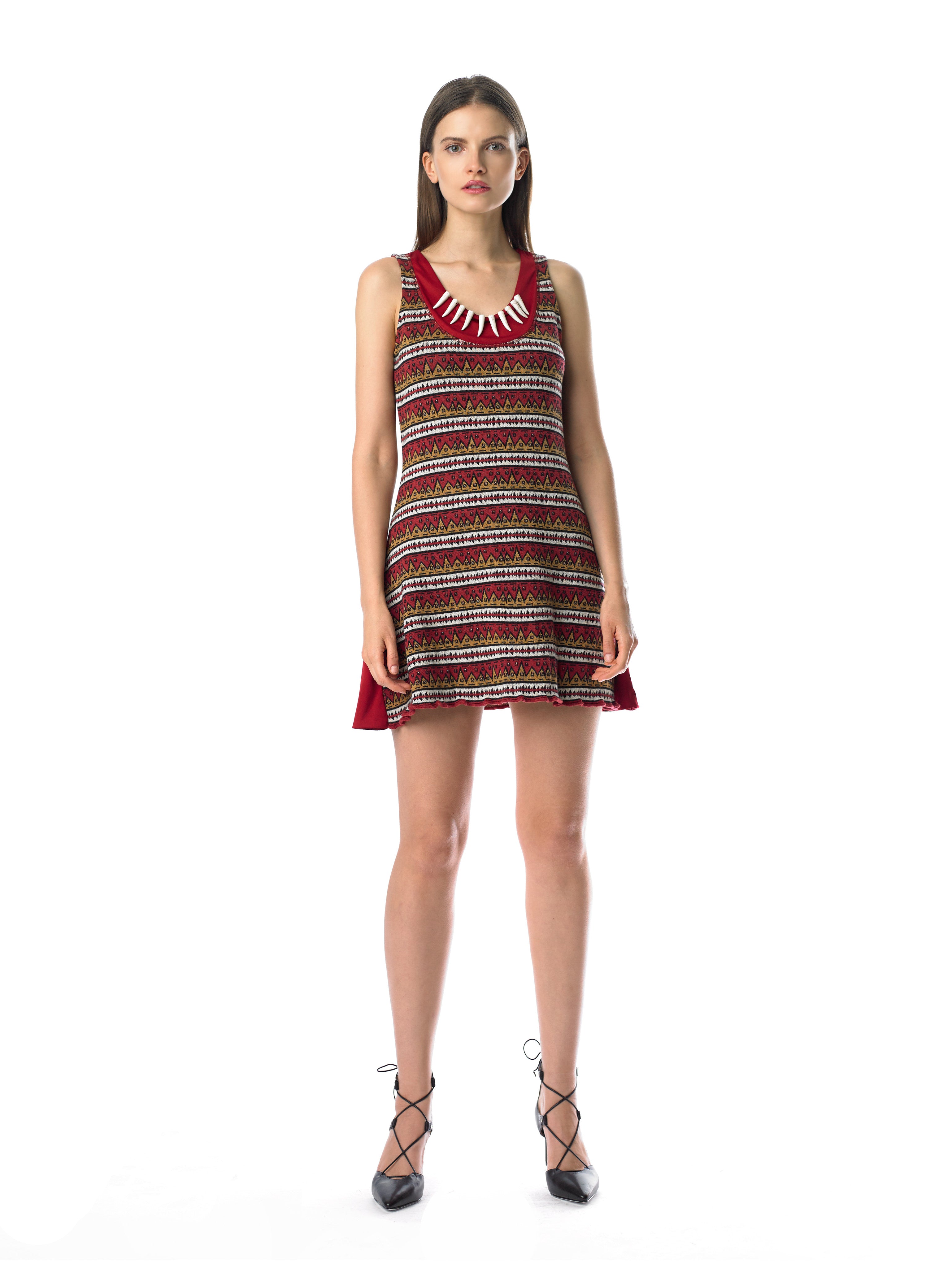 Historic New York Mesolithic Handkerchief Mini Dress - Historic New York