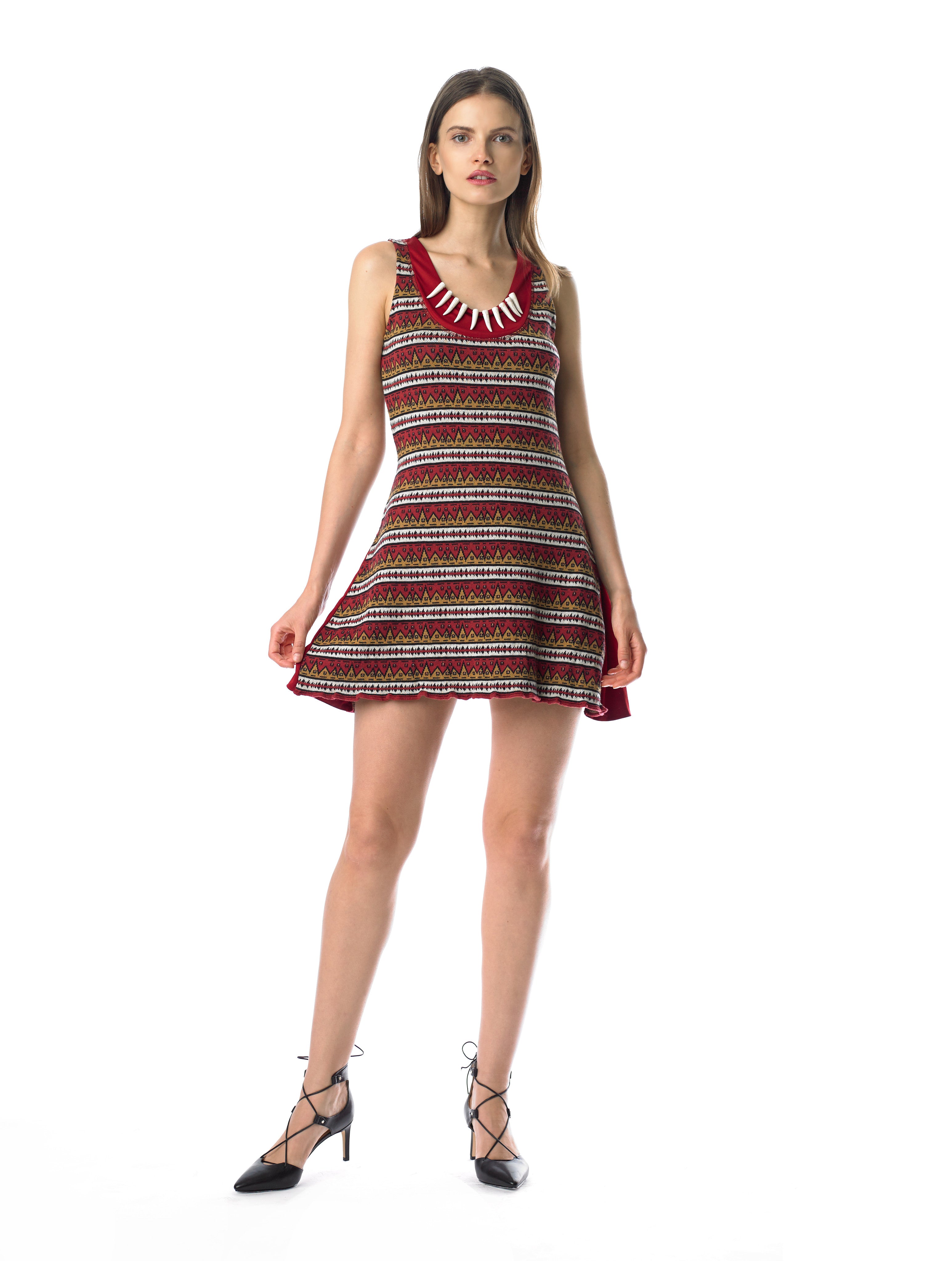 Historic New York Mesolithic Handkerchief Mini Dress - Historic New York