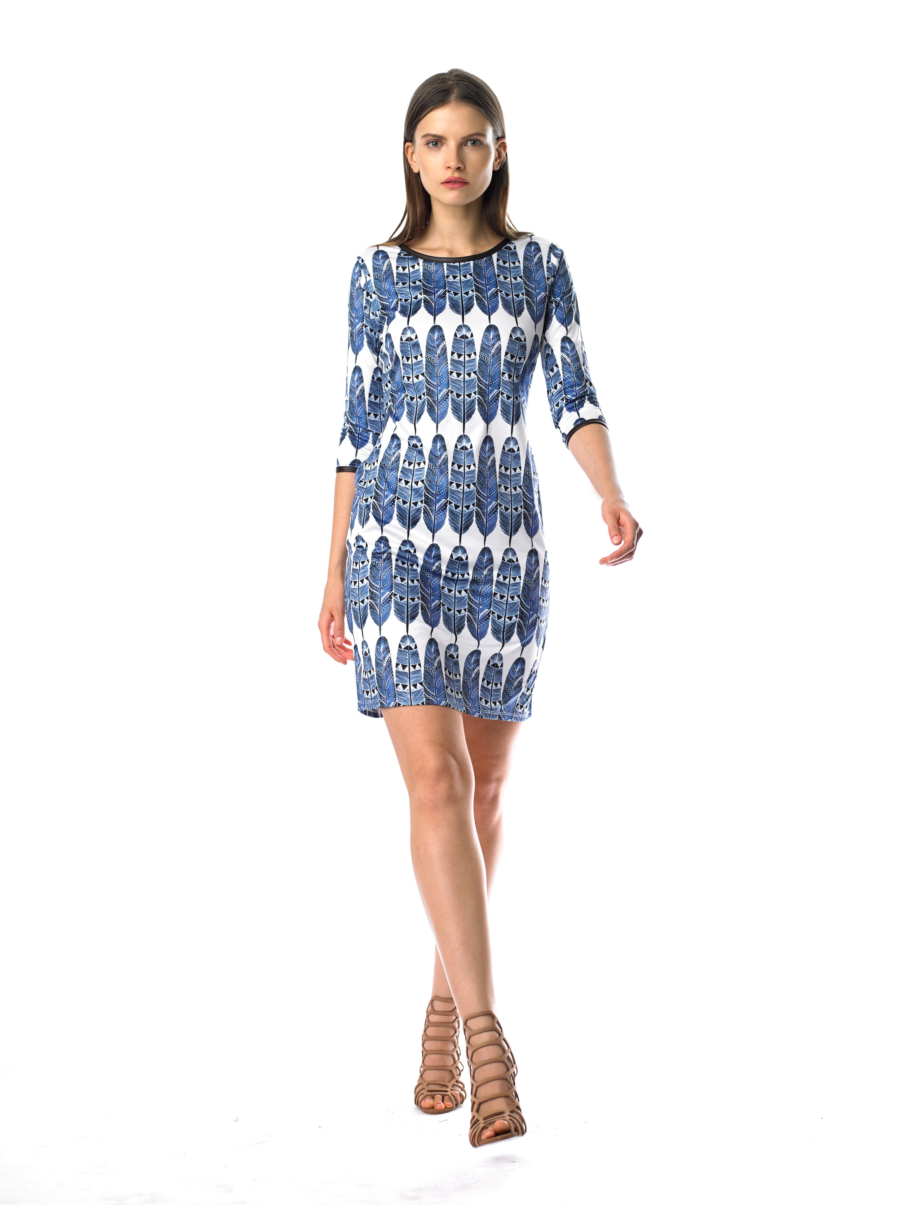 Historic New York Plume Dress - Historic New York