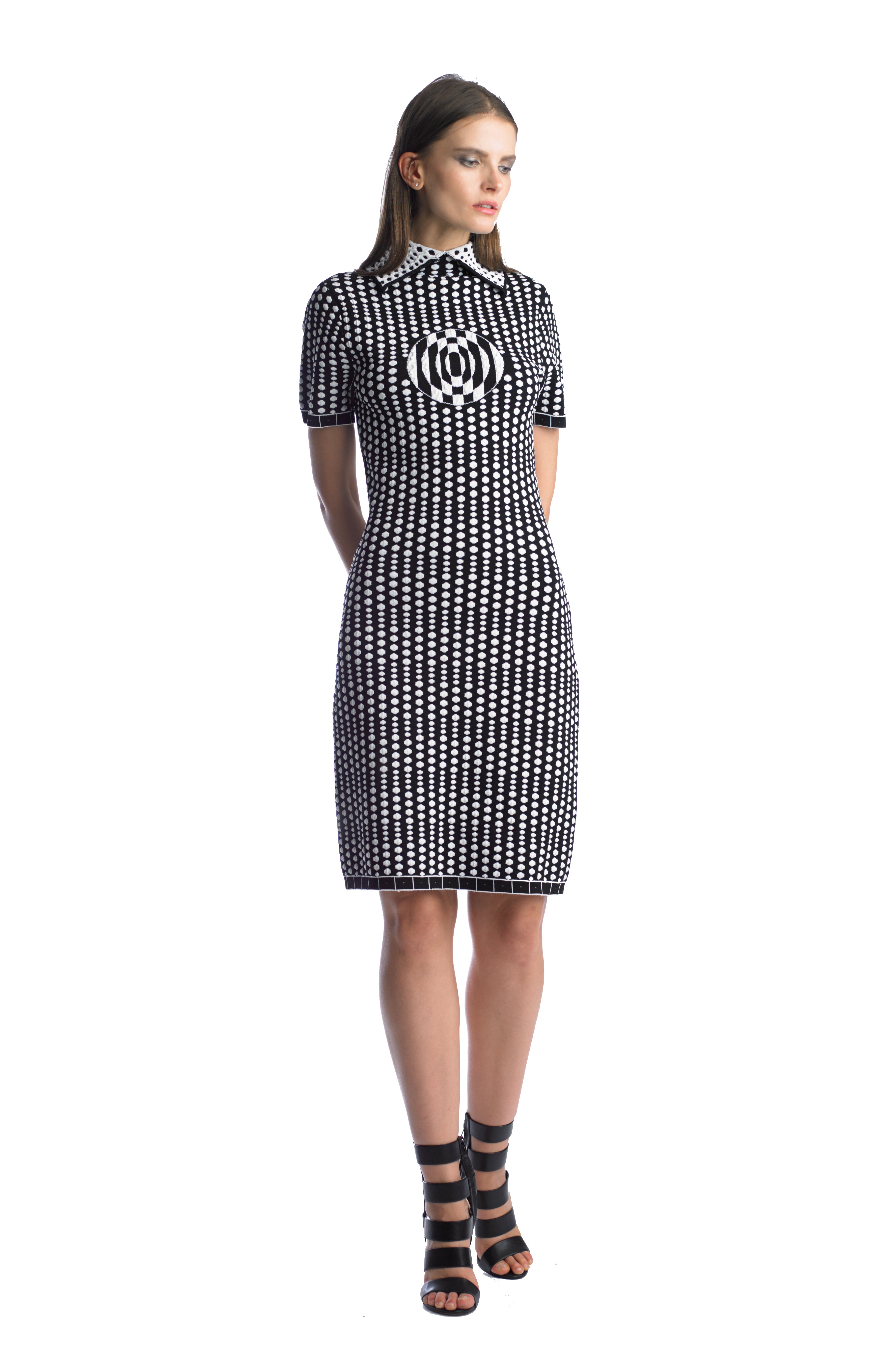 Historic New York sculptural polka dots dress - Historic New York