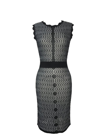 Historic New York Ocean Wave Knit Dress - Historic New York