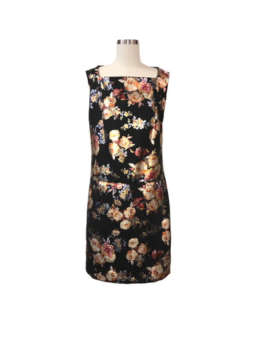 Historic New York Metallic Gold Floral Dress - Historic New York